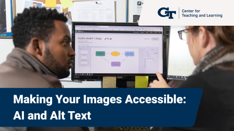 two people looking at a computer screen