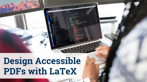 Laptop computer with code on screen